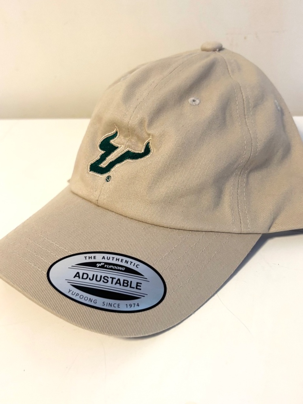 University of South Florida College of Nursing Baseball Cap Hat Unisex Tan Green